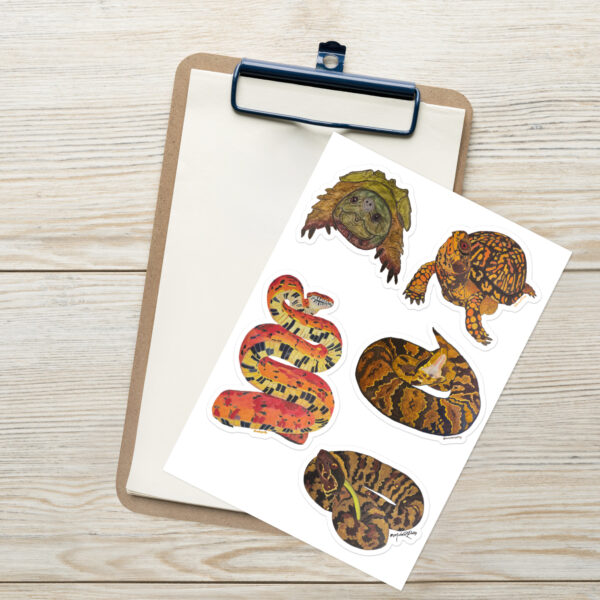 Reptile Original Artwork Sticker sheet