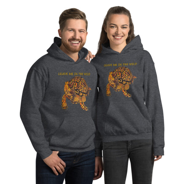 Leave Me in The Wild Box Turtle Original Artwork Unisex Hoodie - Image 5