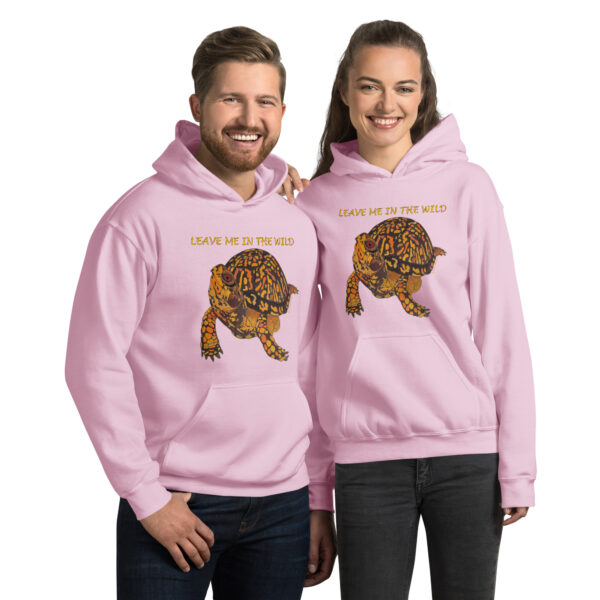 Leave Me in The Wild Box Turtle Original Artwork Unisex Hoodie - Image 10